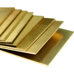 Warehouse Supply 1mm 2mm Brass Sheet Gold Copper Brass Sheet Wholesale