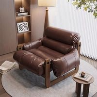 Fauteuil pouf de style médiéval, chaise île en jersey, chaise de loisirs, fauteuil inclinable individuel pour balcon, salon, en bois massif antique de qualité 3A
