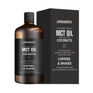 Lifeworth Grosir Label Pribadi Minyak <span class=keywords><strong>MCT</strong></span> Organik untuk Kopi Keto Suplemen Keto Minyak <span class=keywords><strong>MCT</strong></span> untuk Mendukung Kejernihan Energi dan Mental - Product Image 1