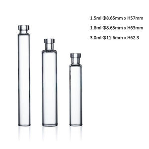 Échantillon gratuit Bouteille en verre borosilicate résistant à la corrosion 1,5 ml 1,8 ml 3 ml Cartouche de peptides Flacon pour stylo d'injection - Product Image 3