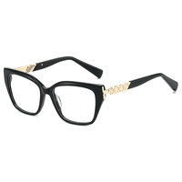 Nouvelles montures de lunettes en acétate pour femmes, anti-lumière bleue, haute qualité, prix d'usine, logo personnalisé, vente chaude en gros