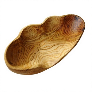 Bol en bois au design classique avec finition polie, écologique et léger pour la salle à manger et le service à domicile - Product Image 1