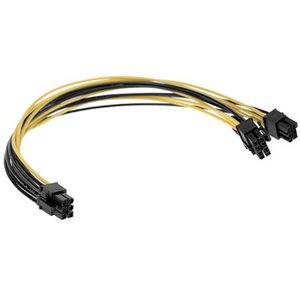 RY 8 Pin To Dual 8 (6 + 2) Pin Pci Express Power Converter cavo Pcie Pcie-e Vga Splitter Hub cavo di alimentazione - Product Image 3