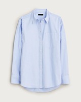Chemises à manches longues amples et unies pour femmes, style décontracté, en coton, avec col boutonné, vente en gros personnalisée