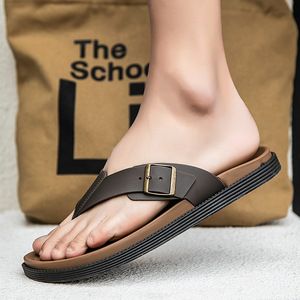 Infradito Estive <span class=keywords><strong>da</strong></span> Uomo con Punta Aperta, Tomaia in PVC, <span class=keywords><strong>Antiscivolo</strong></span>, Suola Spessa, <span class=keywords><strong>Scarpe</strong></span> <span class=keywords><strong>da</strong></span> Spiaggia per Esterni - Product Image 3