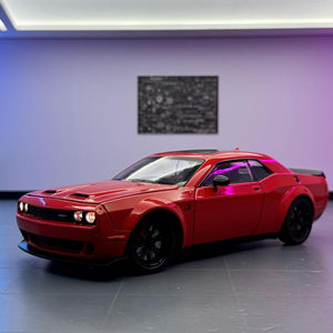 نموذج سيارة من سبيكة دييكاست مع شاحن تشالنجر طراز سيارة من سبيكة Srt مع صوت وخفيف سحب لتزيين طراز معدني - Product Image 6