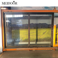 Ventana Corredera de Vidrio Triple Doble de Diseño Moderno Personalizada para Balcón o Villa, Ventana Corredera de Aluminio de Alta Eficiencia Energética