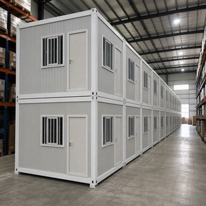 Maison préfabriquée économique de 20 pieds, conteneur de camping détachable, mini-maison portable pour réfugiés, maison mobile - Product Image 1