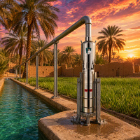 Pompe à eau submersible haute pression en acier inoxydable pour puits, pompe à eau pour puits profonds pour projets d'irrigation agricole