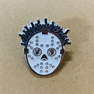 Custom <span class=keywords><strong>Jason</strong></span> Mask Halloween mask spille con spilla con spilla smaltata diamantata - Product Image 3