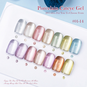 Großhandel neu 28 Farben Porzellan Katzenauge Sammlung Gelpolitur magnetisch OEM individueller Gelpolitur - Product Image 2