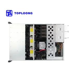 4U 24Bay 19英寸机架式ATX服务器机箱热插拔4GPU NAS存储服务器机箱，带1300w PSU，用于人工智能计算服务器