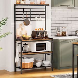 Support <span class=keywords><strong>de</strong></span> cuisine <span class=keywords><strong>de</strong></span> style industriel pour organisateur <span class=keywords><strong>de</strong></span> <span class=keywords><strong>four</strong></span> à micro-ondes, support <span class=keywords><strong>de</strong></span> rangement <span class=keywords><strong>de</strong></span> station <span class=keywords><strong>de</strong></span> café, étagère pour plantes <span class=keywords><strong>de</strong></span> balcon <span class=keywords><strong>de</strong></span> jardin - Product Image 3