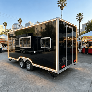 Fast Truck Mobile Food Fully Equipped Kitchen Commercial Restaurant <b>Bbq</b> Smoker Trailer - Product Image 3