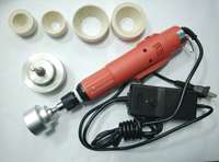 Machine de capsulage de vis électrique semi-automatique portable (Capsuleuse de vis manuelle pour emballages en papier 10-50 mm)