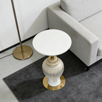 Table d'appoint en céramique pour le salon, table d'appoint en forme de pot à gingembre, table basse en céramique pour la décoration de la maison