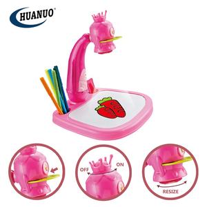 Umwelt freundliche Lernspiel zeug Zeichen tisch lernen Staffelei Projektor Malerei für Kinder - Product Image 4