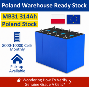 Cellule de batterie LiFePO4 314Ah Grade A MB31 <span class=keywords><strong>3</strong></span>.2V pour installateur solaire, stock UE Pologne DDP, système de stockage d'énergie domestique 48V avec BMS JK - Product Image 1