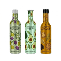 Bouteille en aluminium de 250 ml avec col ROPP, sans BPA, recyclable, bouteille d'huile d'olive de qualité supérieure, huile de cuisson biologique, huile essentielle, emballage métallique