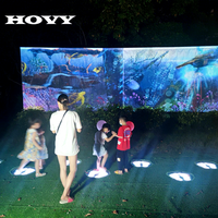 Jeux de projection interactifs d'extérieur HOVY à prix d'usine, plus de 200 jeux pour les aires de jeux pour enfants avec écran LCD