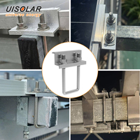 UISOLAR Collier de fixation rapide pour panneau solaire, Collier d'extrémité réglable pour panneau solaire, Colliers d'extrémité à écrou pour panneau encadré