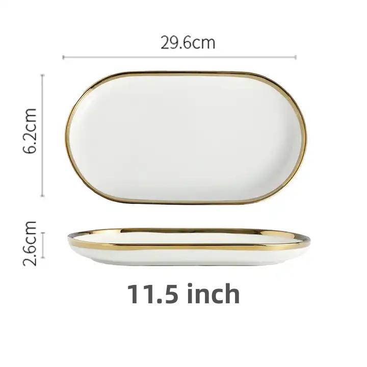 Plaque ovale de 11,5 pouces