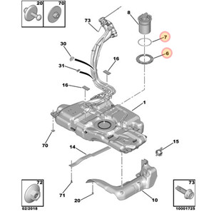 แหวนปิดปั๊มน้ำมันเชื้อเพลิงและซีลสำหรับ Citroen Peugeot 153130 153141 9819555880 อะไหล่ทดแทน - Product Image 4