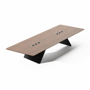 Luxury <strong>Extendable</strong> Wooden Conference Table Modern Design for Big Meetings Office Hotel School Hospital Meeting Rooms Office <strong>Desk</strong> - Product Image 5