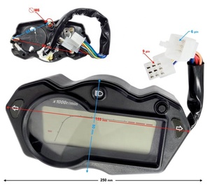 Suministro directo de fábrica Velocímetro de moto Panel de instrumentos Tablero de motocicleta para Junak 128 <span class=keywords><strong>SHINERAY</strong></span> GP 200 - Product Image 4