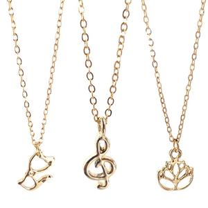 Welwish Großhandel Custom <span class=keywords><strong>Promo</strong></span> Card Verpackung Halskette Vergoldet Elegant Tiny Anhänger Halskette - Product Image 5