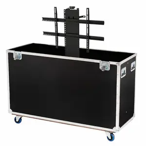 Custom Ata Road Case Om 1 Lcd Tv Monitor Scherm Van 71-80 Inch Inch Met Elektrische Lift