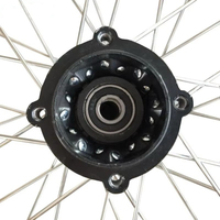 Kit de Llantas y Neumáticos AXZ de 17 y 14 Pulgadas con Ruedas de Tambor Negras para Motocicletas de Cross y Trail, Accesorio de Repuesto Resistente