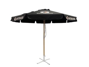 Роскошный уличный зонт-парасоль из нержавеющей стали с деревянной опорой и водонепроницаемым полиэстеровым тентом для европейского рынка - Product Image 2