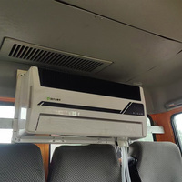 Climatisation à compresseur scroll électrique universel DEFU 24V/12V CC pour camion, camping-car et VR - Nouveau 7500-9500 BTU Garantie de 2 ans