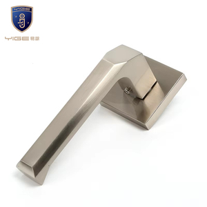 <span class=keywords><strong>Maniglia</strong></span> per Serratura a Leva in Lega di Zinco Argento, Design Moderno, per Porte Interne in Legno, Set di Accessori Hardware, Vendita Diretta dalla Fabbrica - Product Image 1