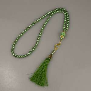 Collier de prière <span class=keywords><strong>islamique</strong></span> 6 mm 99 perles, imitation perles de verre, pour femmes, accessoires de bijoux, cadeau - Product Image 3