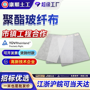 Kangshun Polyester Fiberglass Cloth 4KN6KN8KN10KN Plain Woven E-Glass Alkali Free Geotextile For Road Reinforcement - Product Image 5