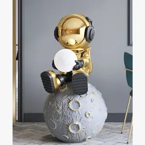 Home Decor Sculptures And Figurines Decoration Accessories Astronaut's Large Landing Ornaments Living Room Resin FRP Statues