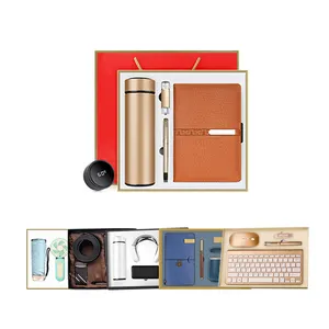 Promotion 4 in 1 Business Gift Set Diary Notebook and Pen Umbrella Corporate Gift Box for Sale