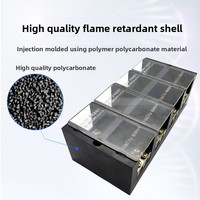 Boîtier de distribution de câbles triphasé haute puissance à quatre entrées et huit sorties, modèle FJ6/JHD-2504/2, tension nominale 250V, courant nominal
