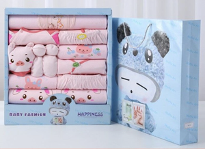 Conjunto de regalo de Año Nuevo de bebé de algodón orgánico Festival mameluco infantil calcetín sombrero babero toalla 100% algodón <span class=keywords><strong>para</strong></span> recién <span class=keywords><strong>nacidos</strong></span> presentado en caja de regalo - Product Image 5