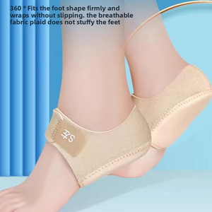 Wholesale Silicone <b>Heel</b> Pads Shock Absorption Relieving Leg Adjustable Straps Prevent Slipping Insoles - Product Image 5