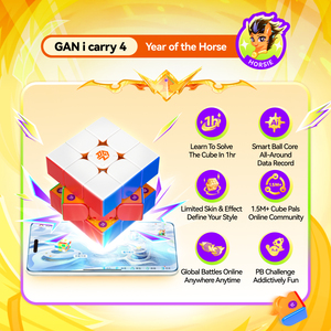 GAN I Carry <span class=keywords><strong>4</strong></span> 3x3x3 Magnetic IC <span class=keywords><strong>4</strong></span> Smart Cube Magic Speed Cube 2026 Horse Version Stickerless Professional Cube - Product Image 2