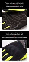 Gants de moto tout-terrain en coton, anti-chute, antidérapants, respirants, avec fermeture auto-agrippante, pour la conduite et la course, unisexes, à doigts entiers