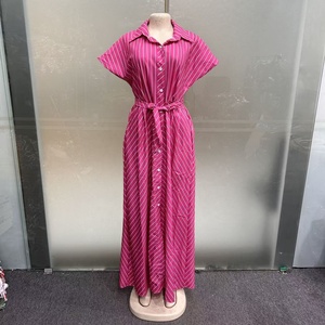 New Style Fashion Striped Print Loose Casual Ethnic Mom <strong>African</strong> Polyester Anti-Wrinkle Lace Traditional <strong>Wear</strong> 2026 Summer Women's - Product Image 5