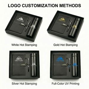 Wholesale Corporate Business Gift <b>Set</b> Custom Logo <b>Notebook</b> Pen Insulated Water Bottle with Box Packaging for Events Giveaways - Product Image 4