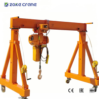 Grue portique manuelle pliable en alliage d'aluminium de 0,5 tonne, la plus vendue, légère et portable, pour les secours d'urgence en intérieur et en extérieur