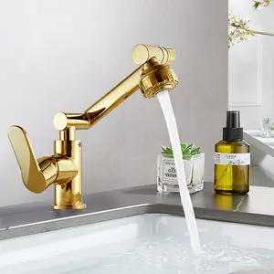 Rubinetto per lavabo rotante a 360 gradi per bagno di alta qualità rubinetto in ottone con testa a spruzzo rubinetti per acqua