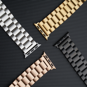 Bracelet de montre en métal milanais à trois maillons pour Apple Watch 5/6/<span class=keywords><strong>7</strong></span>/8/9 Ultra 2, bracelet de montre en acier inoxydable pour Apple Watch - Product Image 6