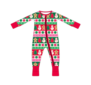 Romper Zippy Unisex Bayi Motif Anjing Lucu yang Dapat Diubah |   Pakaian Tidur Liburan Bambu Hipoalergenik - Product Image 2